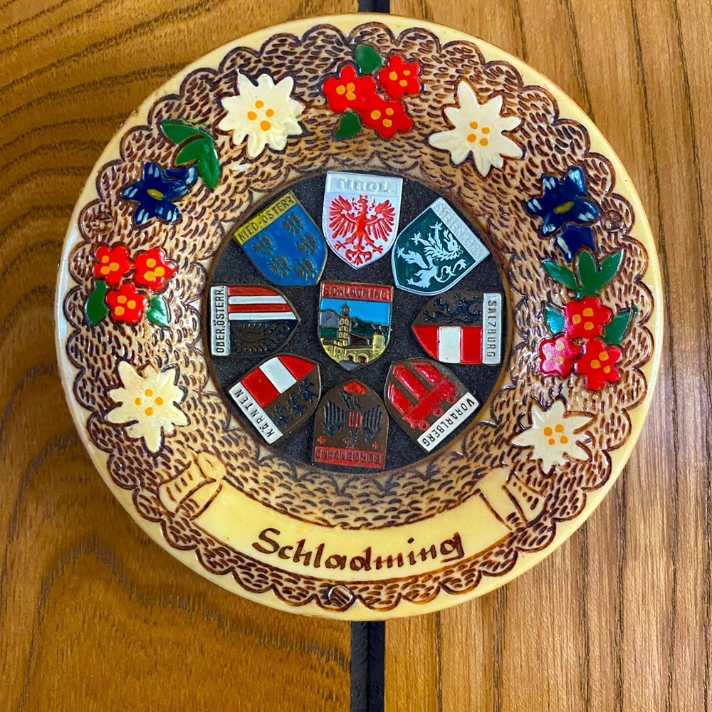 Vintage Schladming Austria wall hanging